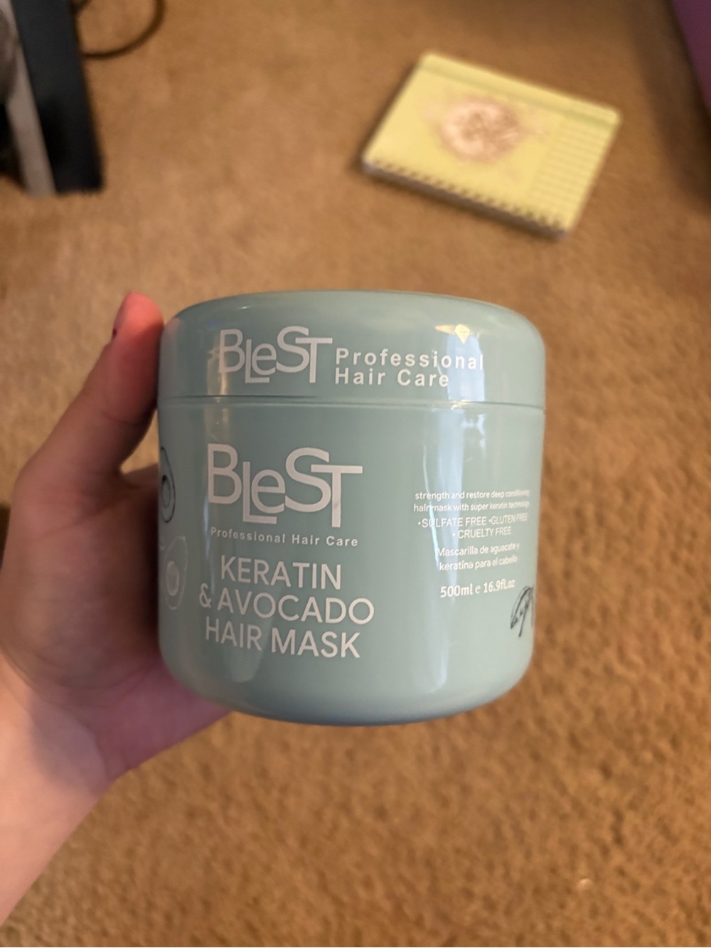 Keratin & Avocado Hair Mask — Mint Green